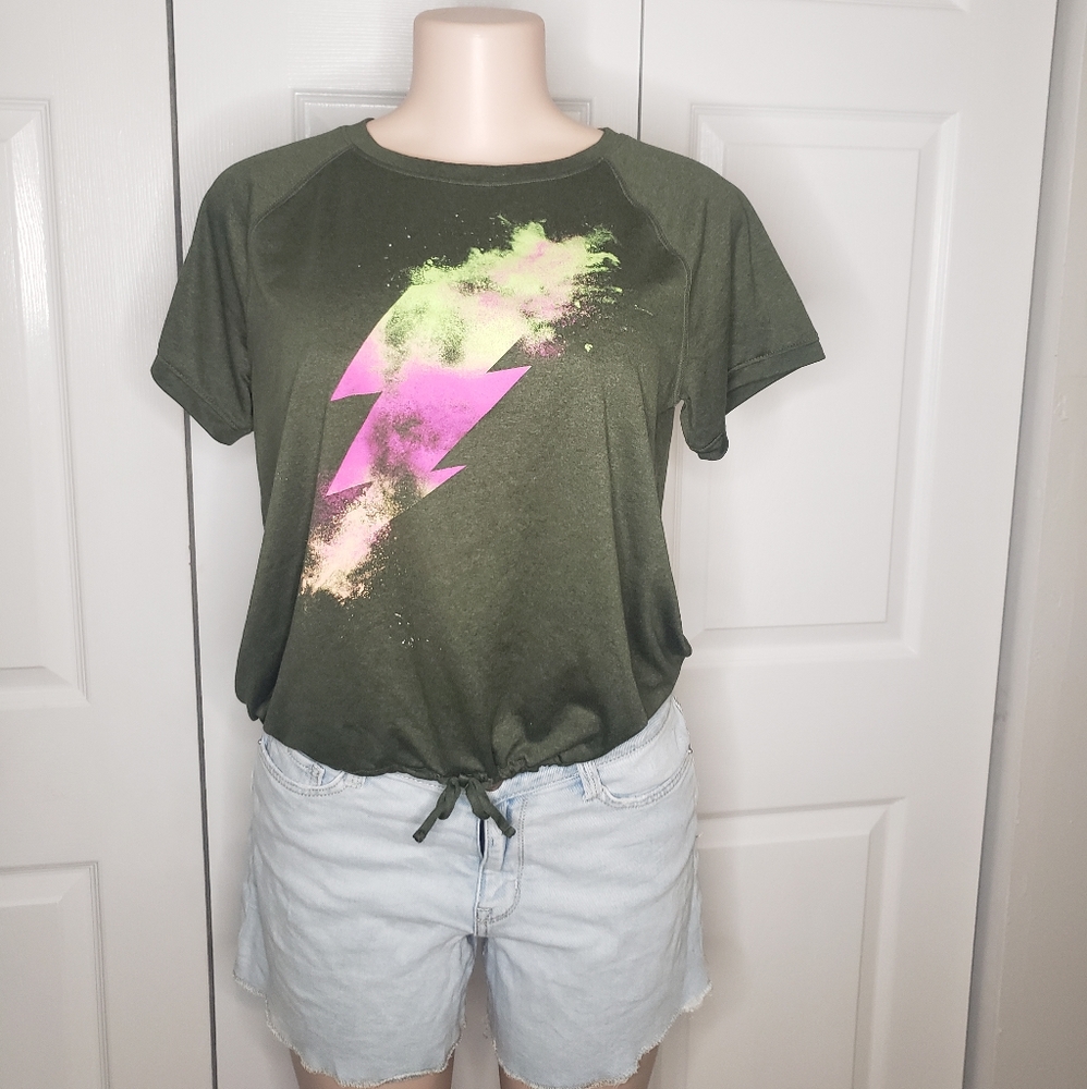 Lightning Bolt graphic short sleeve top